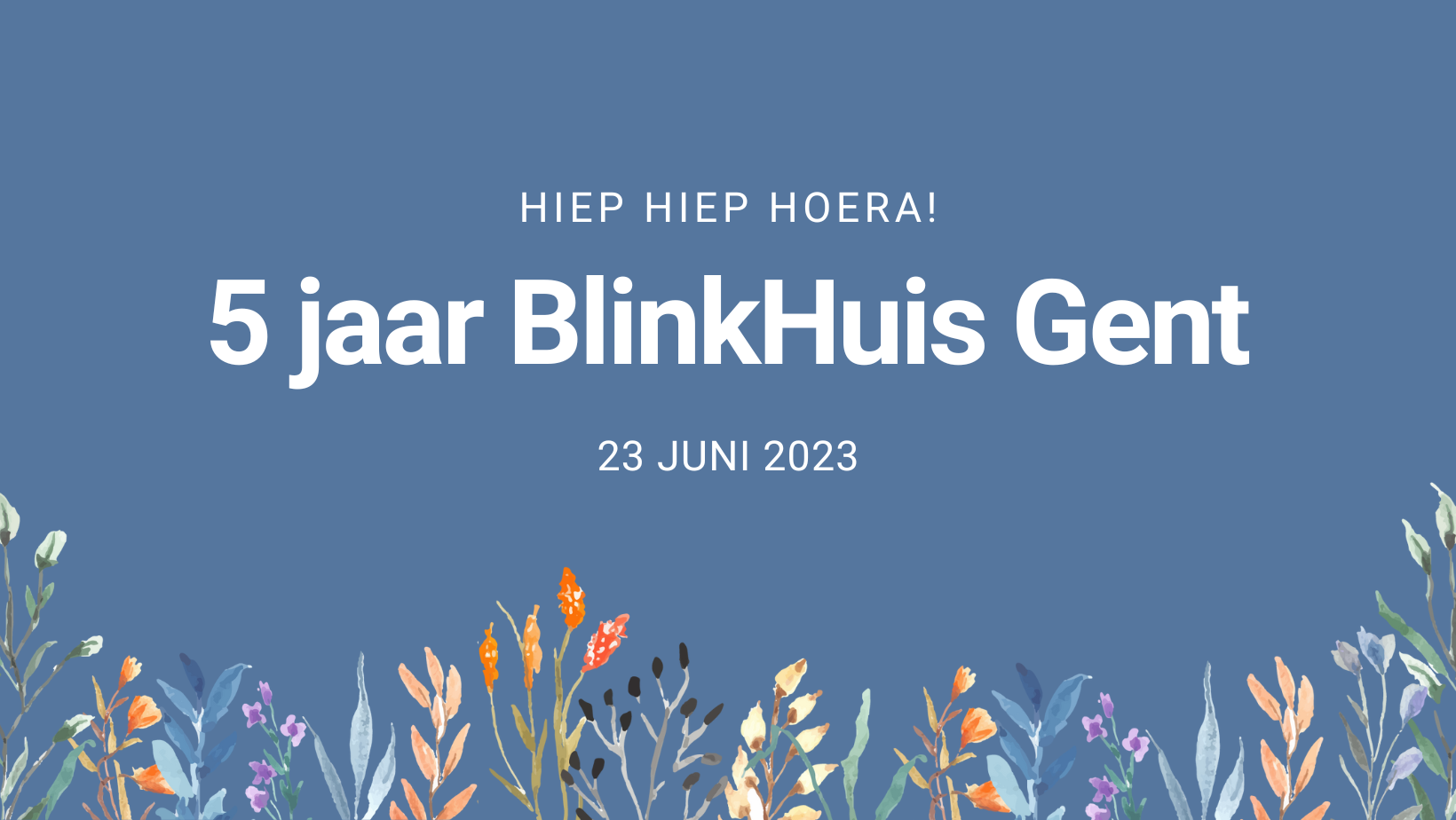 partner wijs Pellen Samen vieren we 5 jaar BlinkHuis Gent! | BlinkOut